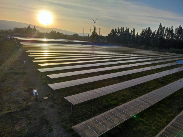 Planta solar en Chile.