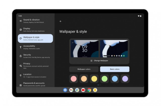 Interfaz de Android 12L