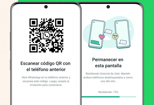 Transferencia de historial de chats con QR