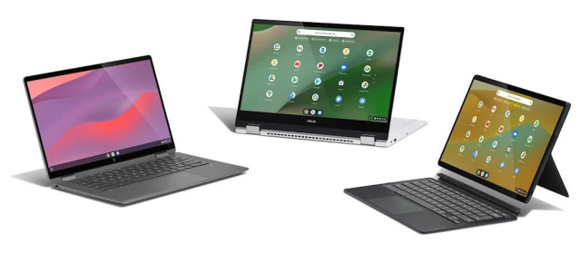 Archivo - Modelos de Chromebooks.