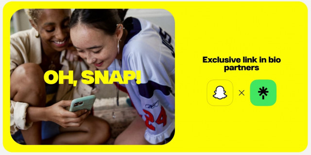 Snapchat se asocia con Linktree y permite a todos los perfiles públicos incluir un enlace en su biografía.