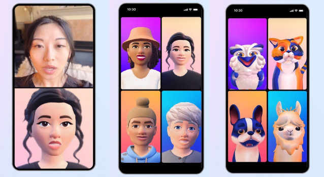 Avatares en videollamadas de Instagram y Messenger