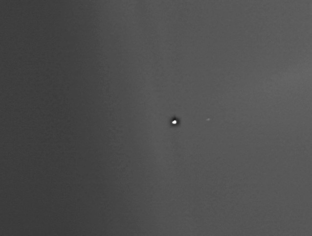 El sistema Tierra-Luna captado desde Marte a 300 millones de kilómetros