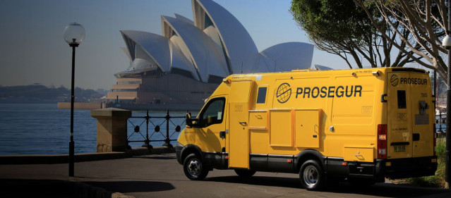 Camión de Prosegur Austrialia.