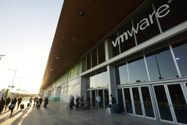 Archive - The VMware logo at VMworld 2019