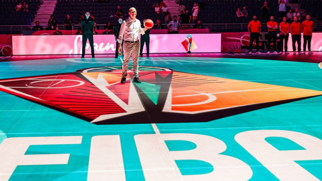 Suelo de pantallas LED en el WiZink Center de Madrid