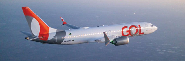 Un avión de la compañía brasileña Gol