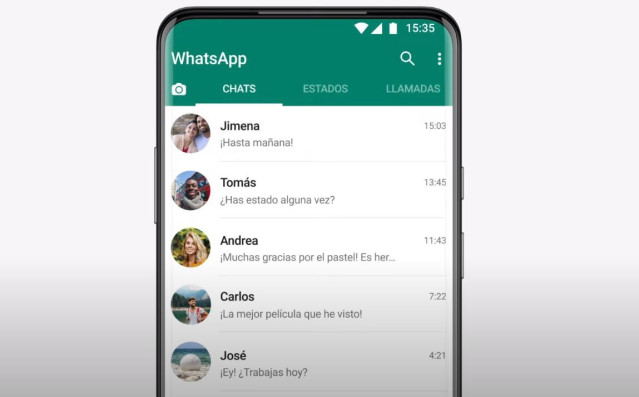 Interfaz de WhatsApp