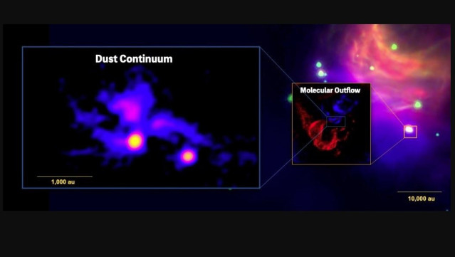 G206.93-16.61E2 está cerca de la nebulosa de reflexión NGC 2023 en la nube molecular de Orión B.