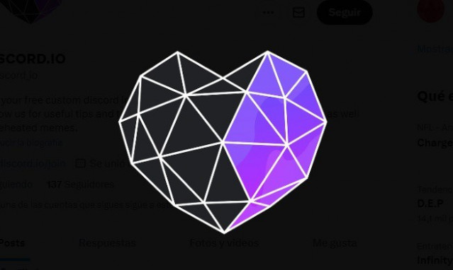 Herramienta externa de personalización de enlaces discord.Io