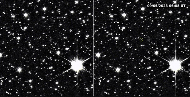 Primera imagen del asteroide Dinkinesh tomada por la misión Lucy