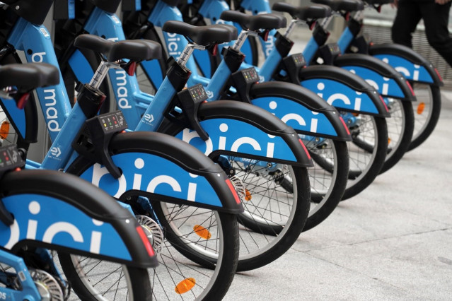 Archivo - Bicicletas del renovado servicio de bicimad en Madrid