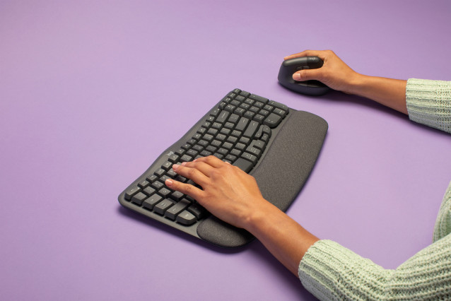 Teclado ergonómico Wave Keys en color grafito