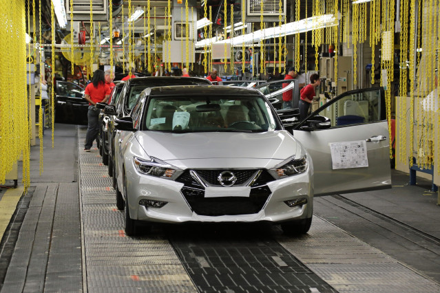 Archivo - Producción del Nissan Maxima en la planta de Smyrna (Estados Unidos).