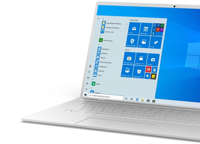 Archivo - Ordenador portátil con Windows 10