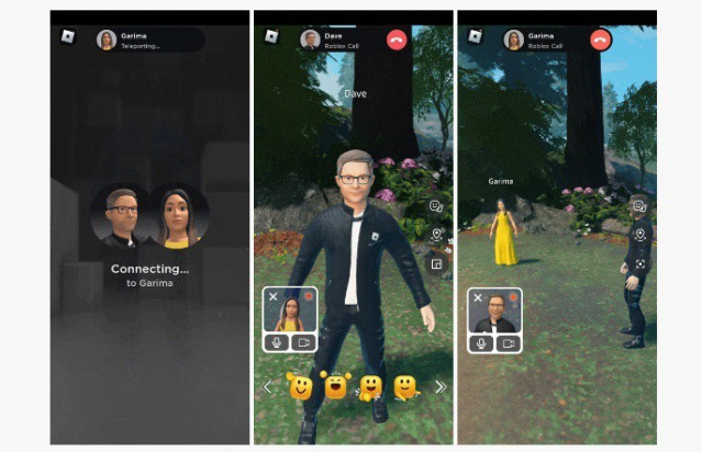Llamadas con avatares de Roblox Connect