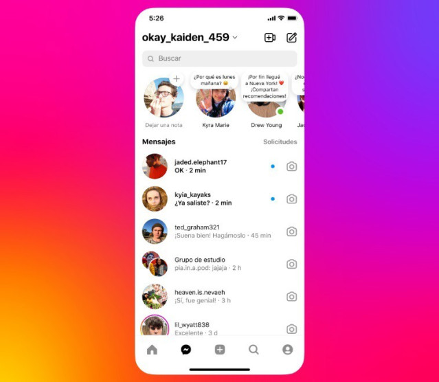 Notas de Instagram