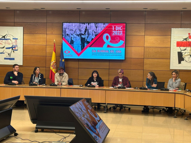 Acto por el Día Mundial del Sida en el Ministerio de Sanidad.
