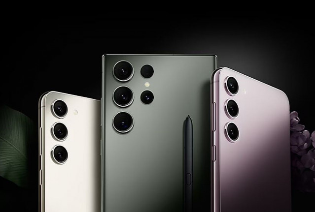 Varios móviles de la serie Galaxy S