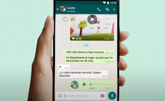 Interfaz de WhatsApp