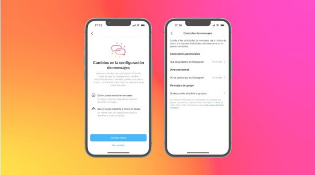 Cambio en la configuración de los MD en las cuentas de menores