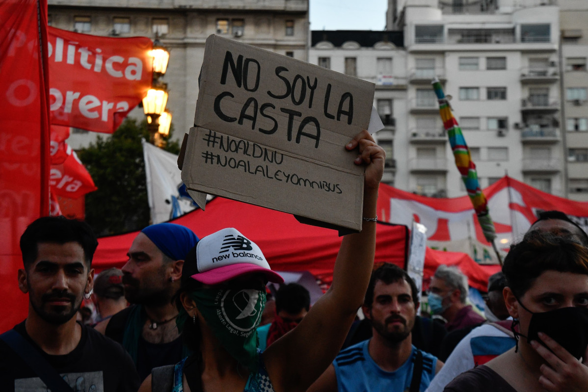 EuropaPress 5737433 protestas contra presidente argentino javier milei