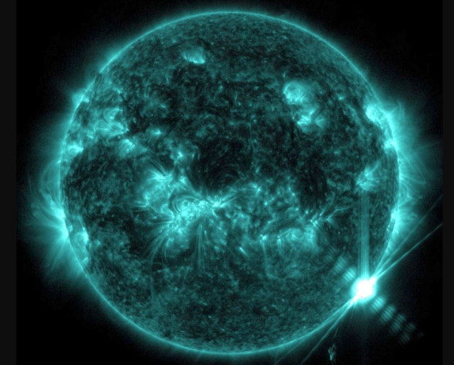 Llamarada solar registrada el 9 de febrero de 2024