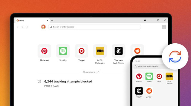 Interfaz de la opción de sincronización de DuckDuckGo