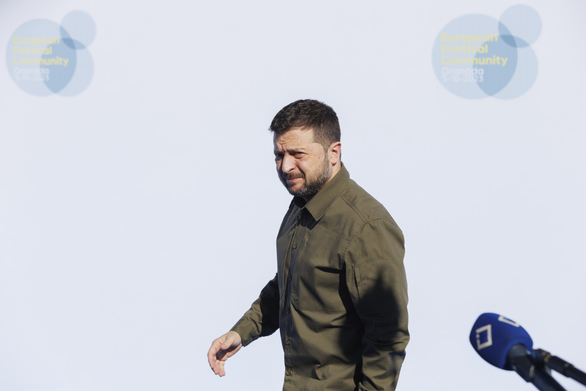 EuropaPress 5485624 presidente ucrania volodimir zelenski llegada palacio congresos granada