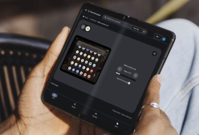 Interfaz de un Pixel Fold