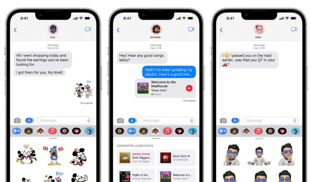 Recurso de chat en iMessage