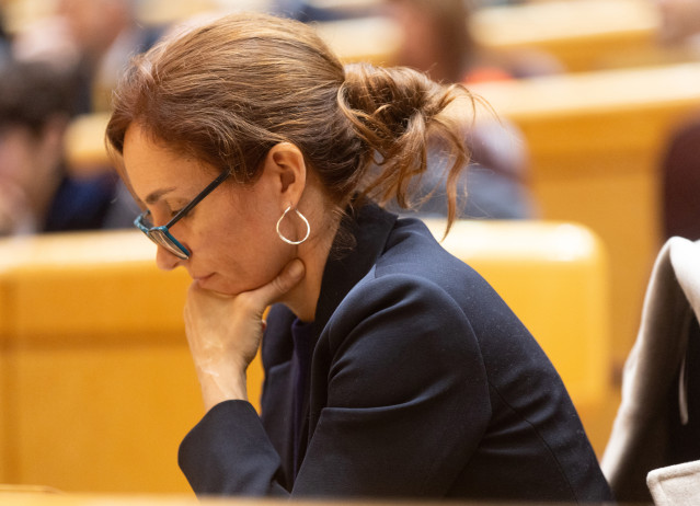 Archivo - La ministra de Sanidad, Mónica García, durante un pleno del Congreso de los Diputados, en el Palacio del Senado, a 10 de enero de 2024, en Madrid (España). El Pleno del Congreso, en su primera reunión del año, debate y vota los objetivos de esta