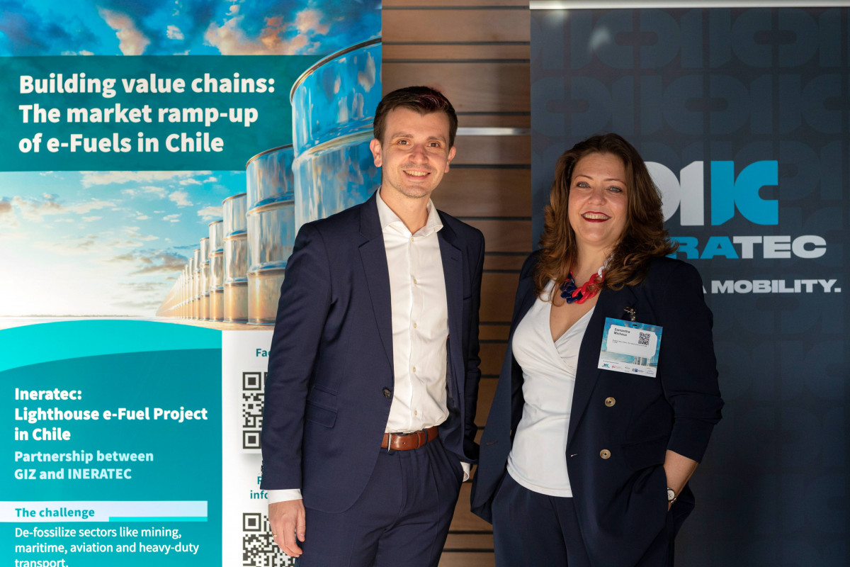 Philipp Engelkamp (co CEO) and Samantha Michaux (project manager) INERATEC