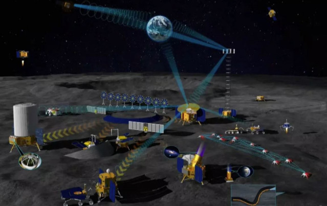 Una representación de la hoja de ruta del proyecto chino de exploración lunar