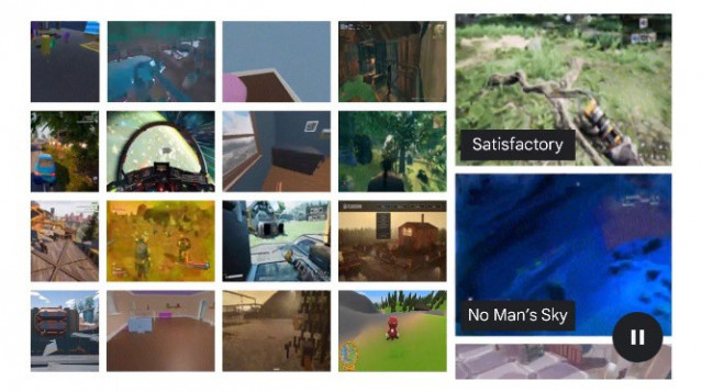 Recurso del agente de IA completando tareas en distintos videojuegos
