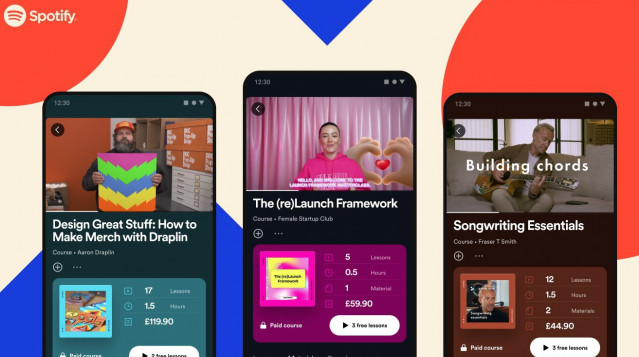 Spotify presenta cursos de aprendizaje basados en vídeo.