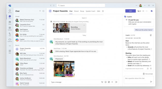 Copilot en las reuniones en Teams