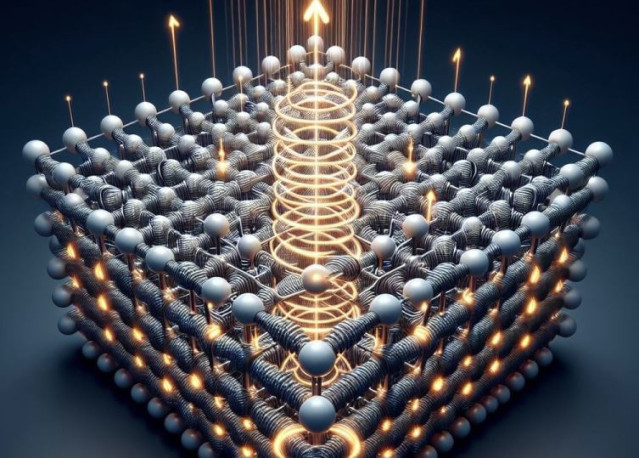 La luz láser está polarizada circularmente, es decir, tiene forma de “sacacorchos”.