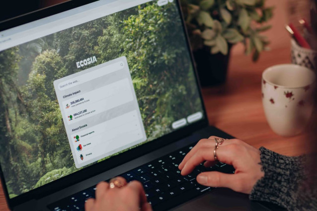 El nuevo navegador de Ecosia.