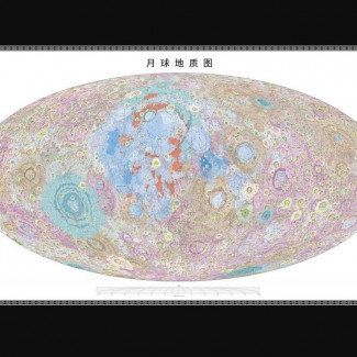 Mapa geológico chino de la Luna