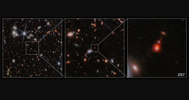 Esta imagen muestra la ubicación del sistema galáctico ZS7.