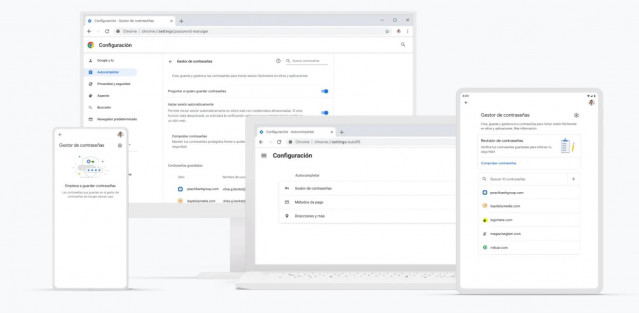 Archivo - El gestor de contraseñas de Google.