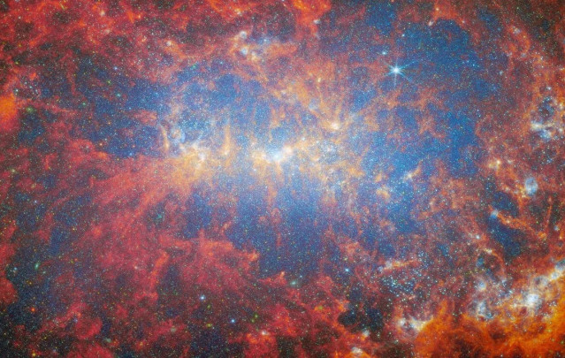 Borte estelar en la galaxia NGC 4449