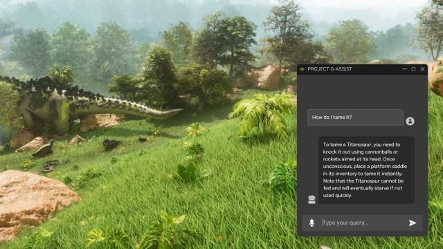 El asistente G-Assist de Nvidia.