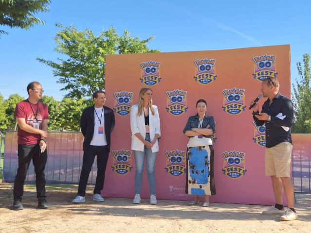 Rueda de prensa inaugural del evento Ppkémon Go Fest 2024 en el Parque Juan Carlos I