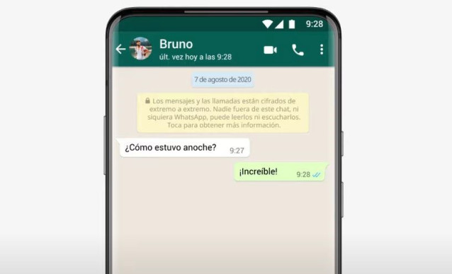 Interfaz de WhatsApp