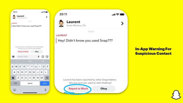 Nuevas funciones de seguridad para la comunidad de Snapchat.