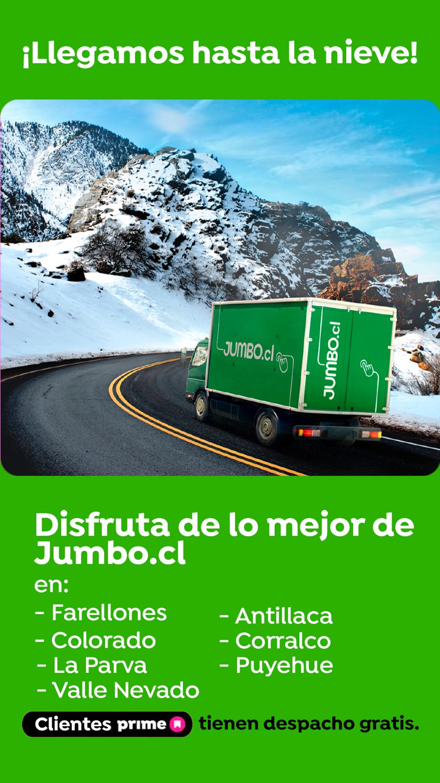 Despachos a Centros de Ski