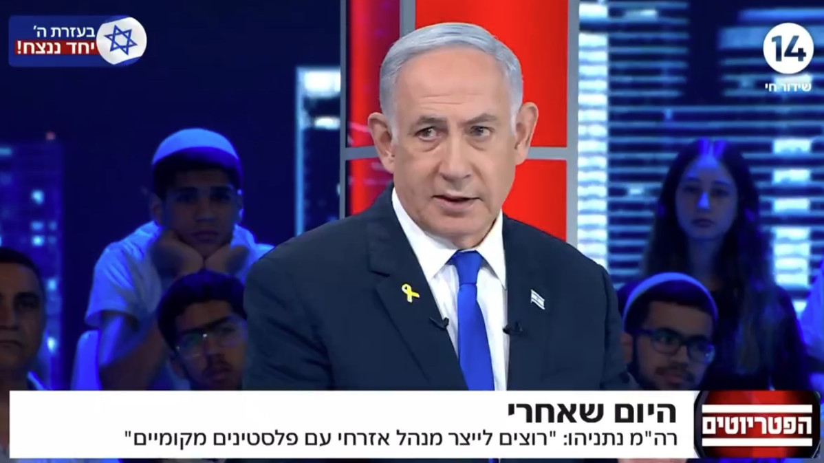 EuropaPress 6049511 primer ministro israeli benjamin nentanyahu entrevista television canal 14 (1)
