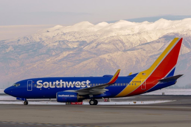 Archivo - Avión de Southwest Airlines